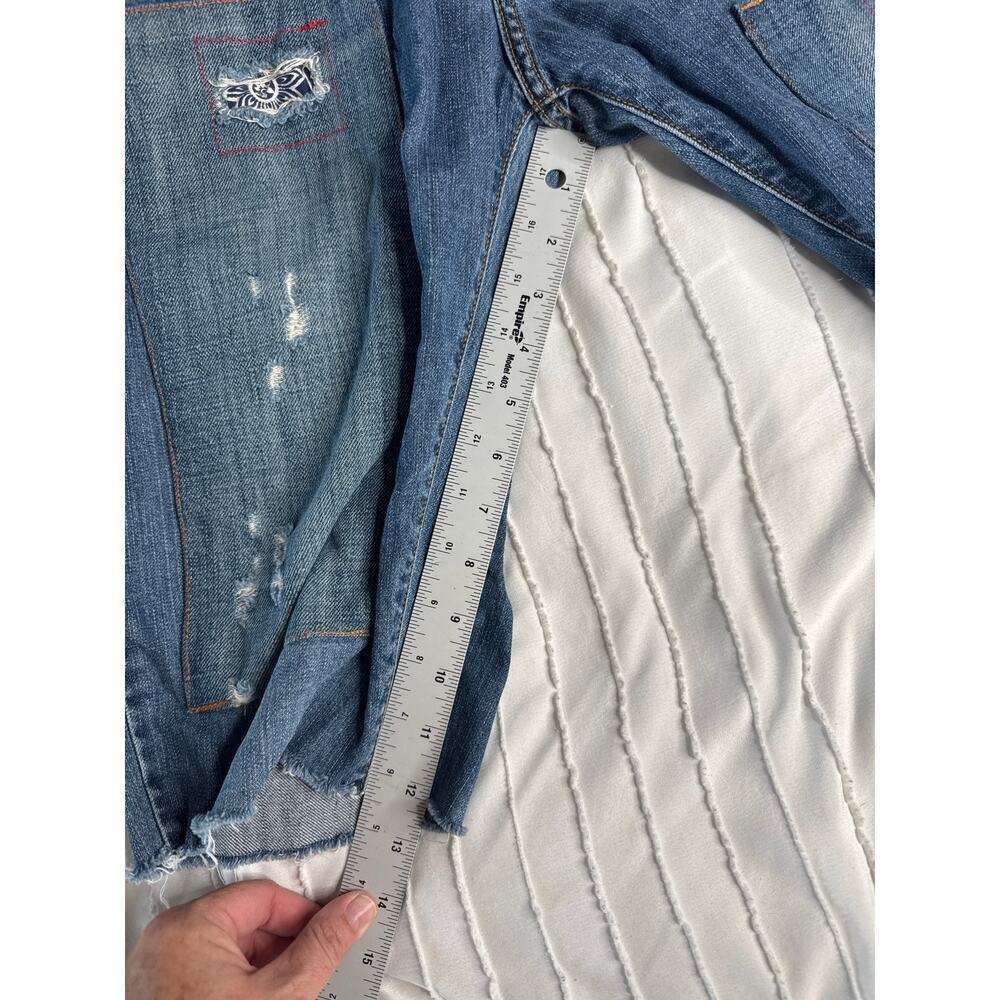 Analog × Omar Salazar Signature Patchwork/Distressed Cut-Off Jorts – Men’s 32 - Picture 6 of 7